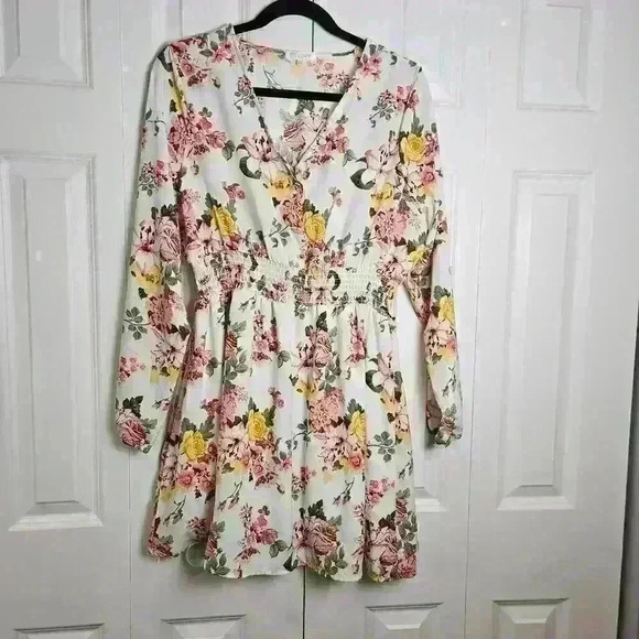 Stella Tweed Womens Floral Garden Flowy XL Dress - Picture 1 of 6